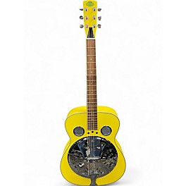 Used Regal RD40 Yellow Resonator Guitar