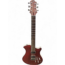 Used Relish Guitars Mary Limited Burgundy Flame Hollow Body Electric Guitar