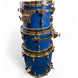 Used Remo 4 Piece ADVANCED ACOUSTICON SHELL PACK 4-PIECE Blue Drum Kit