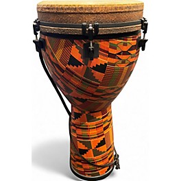 Used Remo mondo designer kintekloth 12x24 Djembe