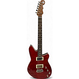 Used Reverend Kingbolt Trans Wine Red Solid Body Electric Guitar