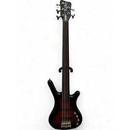 Used RockBass By Warwick Corvette Classic 5 Almond Burst Transparent Electric Bass Guitar