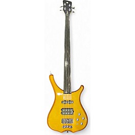 Used RockBass By Warwick INIFINITY FRETLESS Natural Electric Bass Guitar