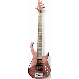 Used Rogue lx406 NATURAL BROWN Electric Bass Guitar