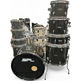 Used SPL 5 Piece UNITY II BLACK SPARKLE Drum Kit