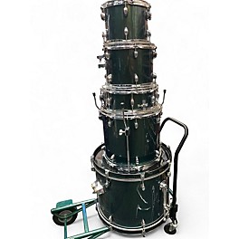 Used SPL 5 Piece Unity II Metallic Green Drum Kit