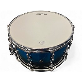 Used SPL 8X14 468 Series Snare Turqoise Blue Fade Drum