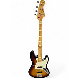 Used SX Vintage Series Jazz Bass 2 Tone Sunburst Electric Bass Guitar