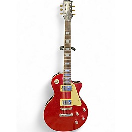 Used Samick Artist Series Edition LP Style Red Sparkle Solid Body Electric Guitar