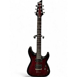 Used Schecter Demon 6 Red Solid Body Electric Guitar