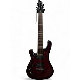Used Schecter Guitar Research 007 ELITE LH Chrome Red Electric Guitar