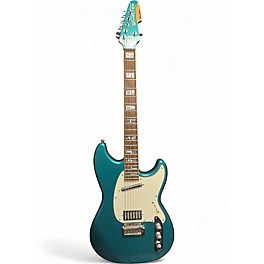 Used Schecter Guitar Research Banshee Teal Sparkle Solid Body Electric Guitar