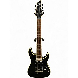 Used Schecter Guitar Research Blackjack C7 Black Solid Body Electric Guitar