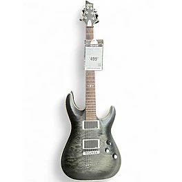 Used Schecter Guitar Research C-1 Platinum Trans Black Solid Body Electric Guitar