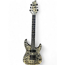 Used Schecter Guitar Research C1 Platinum Limited Edition Quilt Top SNOW LEOPARD Solid Body Electric Guitar
