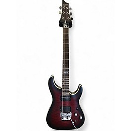 Used Schecter Guitar Research C1 Platinum Satin Red Solid Body Electric Guitar