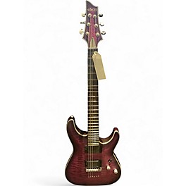 Used Schecter Guitar Research C1 Platinum Trans Purple Solid Body Electric Guitar