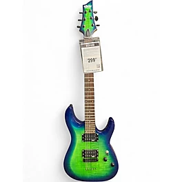 Used Schecter Guitar Research C6 ELITE Ocean Blue Burst Solid Body Electric Guitar