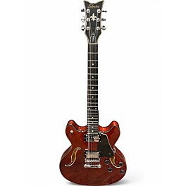 Used Schecter Guitar Research Corsair Worn Cherry Hollow Body Electric Guitar