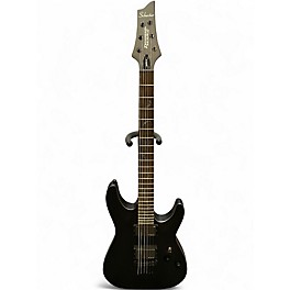 Used Schecter Guitar Research DAMIEN DIAMOND SERIES EX BARITONE Black Solid Body Electric Guitar