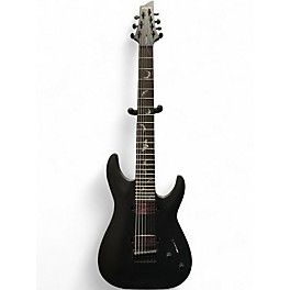 Used Schecter Guitar Research Damien Elite 7 Black Solid Body Electric Guitar