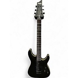 Used Schecter Guitar Research Demon 6 Matte Black Solid Body Electric Guitar