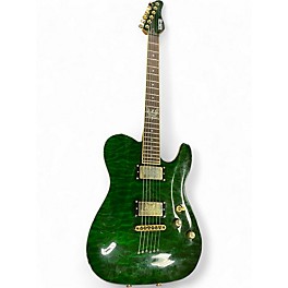 Used Schecter Guitar Research Diamond Series 30th Anniversary PT green Solid Body Electric Guitar