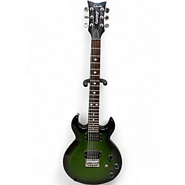 Used Schecter Guitar Research Diamond Series S-1 Green Burst Solid Body Electric Guitar