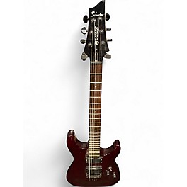 Used Schecter Guitar Research Diamond series C-6 PLUS Crimson Red Trans Solid Body Electric Guitar