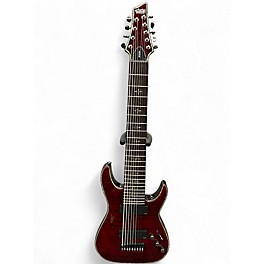 Used Schecter Guitar Research HELLRAISER C9 Black Cherry Solid Body Electric Guitar