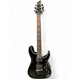 Used Schecter Guitar Research Hellraiser C1 Black Solid Body Electric Guitar