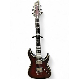 Used Schecter Guitar Research Hellraiser C1 Floyd Rose Extreme Crimson Red Burst Solid Body Electric Guitar