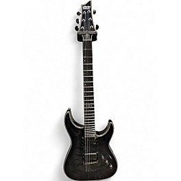Used Schecter Guitar Research Hellraiser C1 Hybrid Trans Black Solid Body Electric Guitar