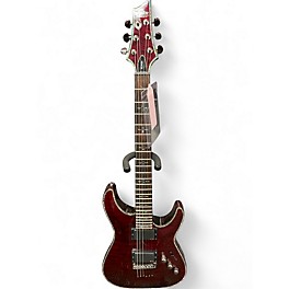 Used Schecter Guitar Research Hellraiser C1 Trans Crimson Red Solid Body Electric Guitar