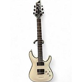 Used Schecter Guitar Research Hellraiser C1 White Solid Body Electric Guitar