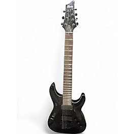 Used Schecter Guitar Research Hellraiser C7 7 String Trans Black Solid Body Electric Guitar