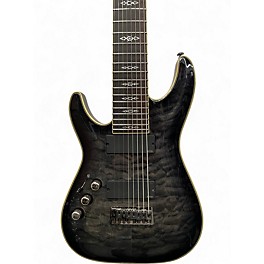 Used Schecter Guitar Research Hellraiser C8 Special 8 String Left Handed Trans Black Electric Guitar