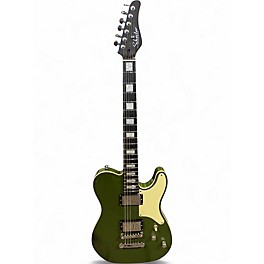 Used Schecter Guitar Research Jack Fowler PT Drab Green Solid Body Electric Guitar