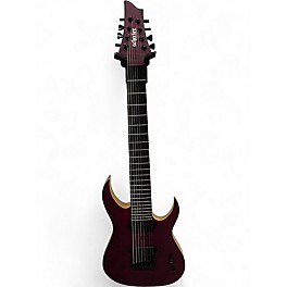 Used Schecter Guitar Research John Browne Signature Tao-8 Satin Trans Purple Solid Body Electric Guitar