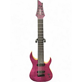 Used Schecter Guitar Research John Browne Tao-8 Purple Solid Body Electric Guitar