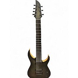 Used Schecter Guitar Research  KM-7 MK-III Artist Black Trans Burl Solid Body Electric Guitar