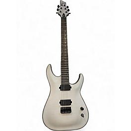 Used Schecter Guitar Research KM6 Trans White Satin Solid Body Electric Guitar