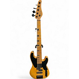 Used Schecter Guitar Research Model T 5 Natural Electric Bass Guitar