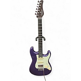 Used Schecter Guitar Research Nick Johnston Traditional HSS 10th Anniversary ATOMIC VIOLET Solid Body Electric Guitar