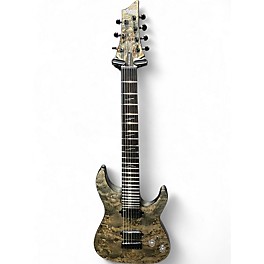Used Schecter Guitar Research OMEN ELITE 7 TRANS BURL Solid Body Electric Guitar