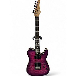 Used Schecter Guitar Research PT PRO Trans Purple Solid Body Electric Guitar