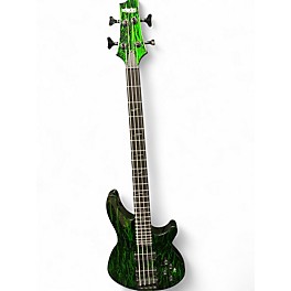 Used Schecter Guitar Research SILVER MOUNTAIN TOXIC VENOM Electric Bass Guitar