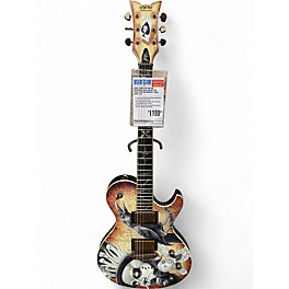 Used Schecter Guitar Research Zulu LOA of the dead Custom Graphic Solid Body Electric Guitar