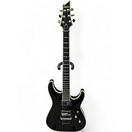 Used Schecter Guitar Research c1 elite Black Solid Body Electric Guitar