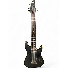 Used Schecter Guitar Research demon 8 Black Solid Body Electric Guitar